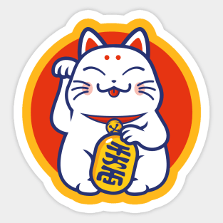 Lucky cat - Maneki-neko Sticker